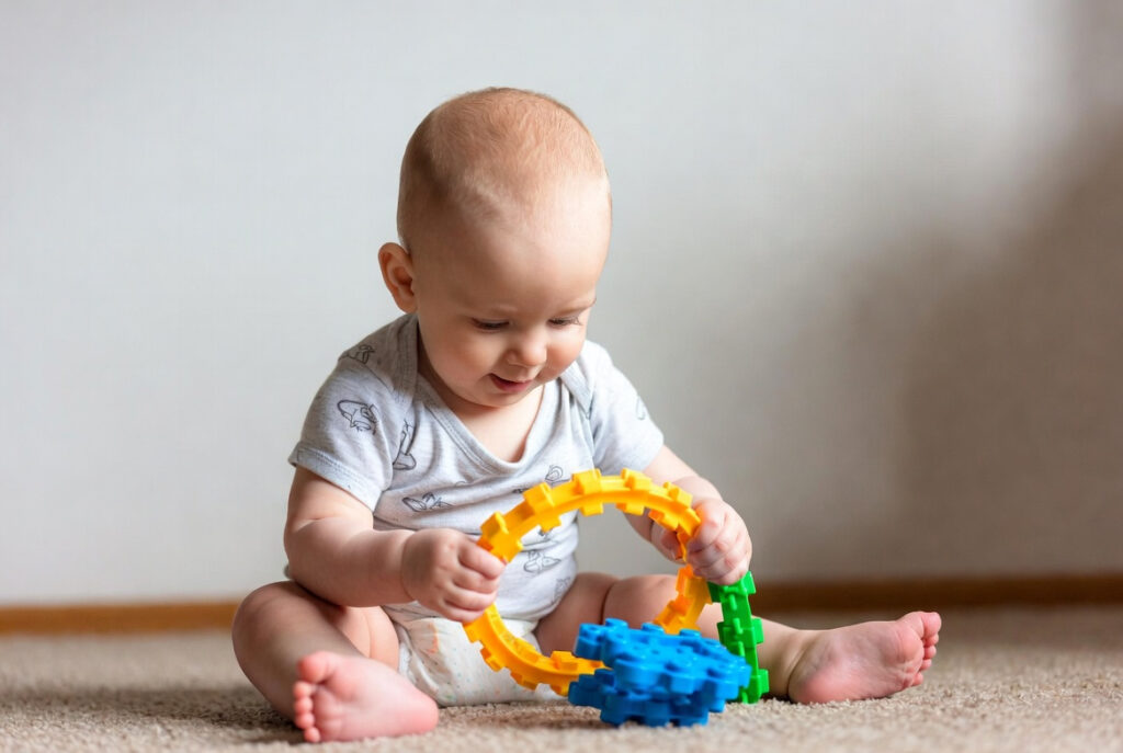 baby playing toy